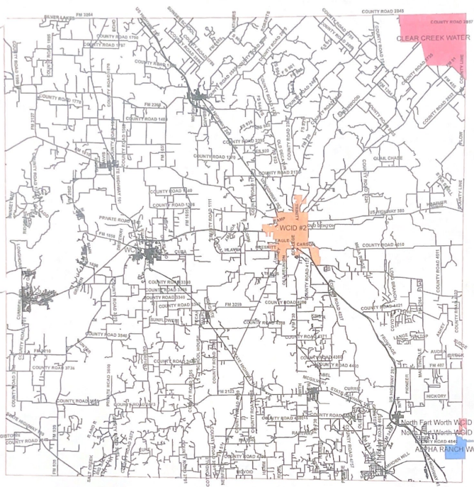 A map of the city of atlanta with a pink dot.